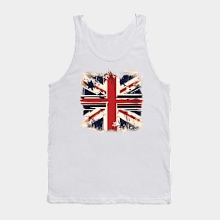 Brit Glory Grunge Flag Bonus Tank Top